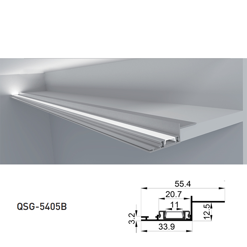 Drywall LED Strip Channel Aluminum Profile For 10mm Single Row LED Lighting Strips